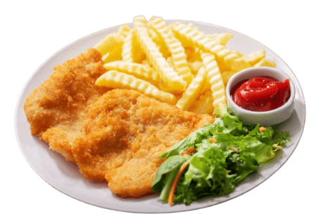 Poulet Pané & Frites Salade