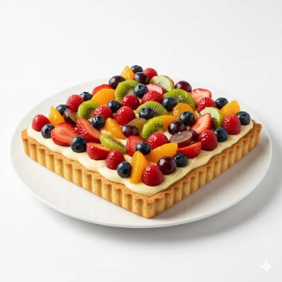Tarte fruit carré