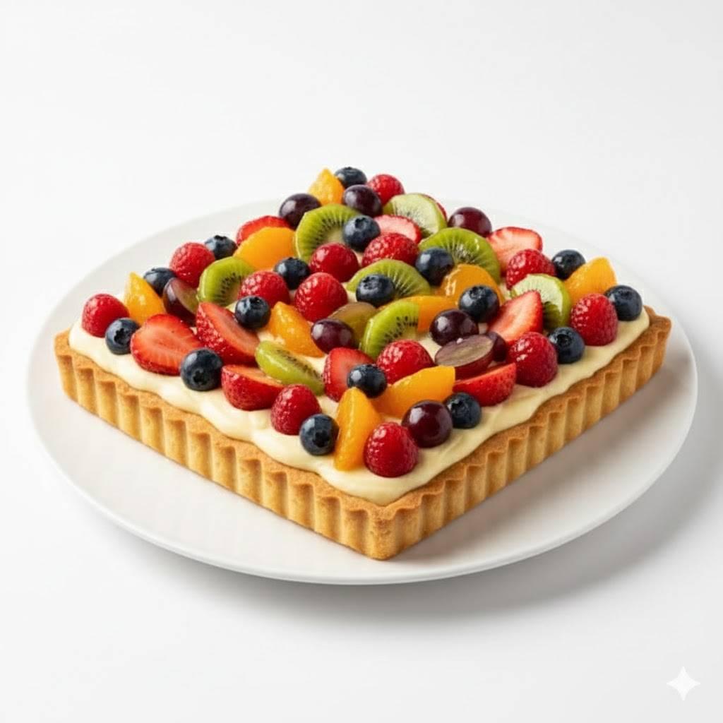 Tarte fruit carré