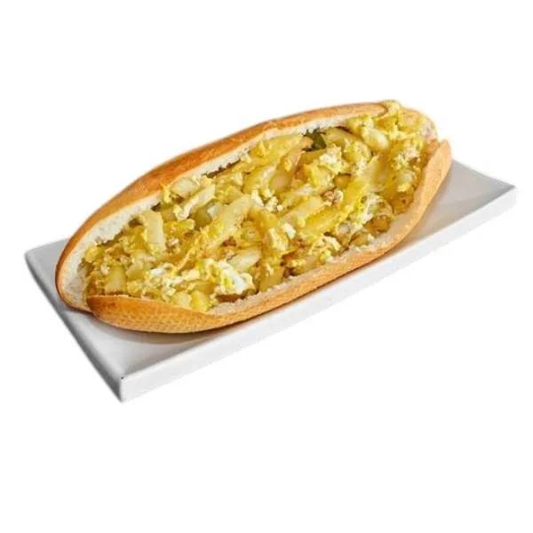 Sandwich Frites Omelette Fromage