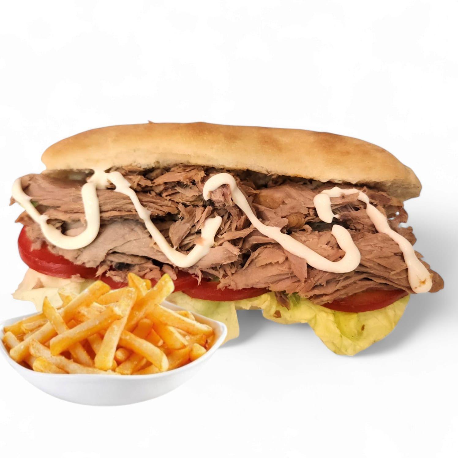 Sandwich thon avec frite