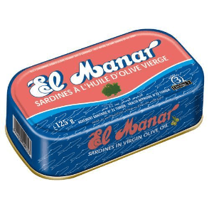 SARDINE 125G MANAR HUILE D'OLIVE BTE METAL