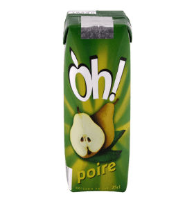 Boisson au jus poire OH 25CL