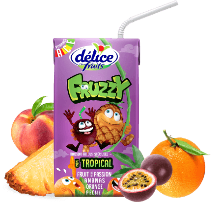 Jus Fruzzy Tropical 19cl – Delice - Pack De 6