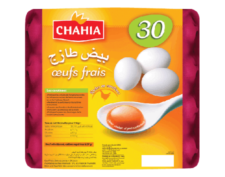 Plateau Œuf Jaune Orange Chahia Ou Mazraa 30pieces