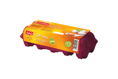 Plateau Oeuf Jaune Orange Chahia 15p