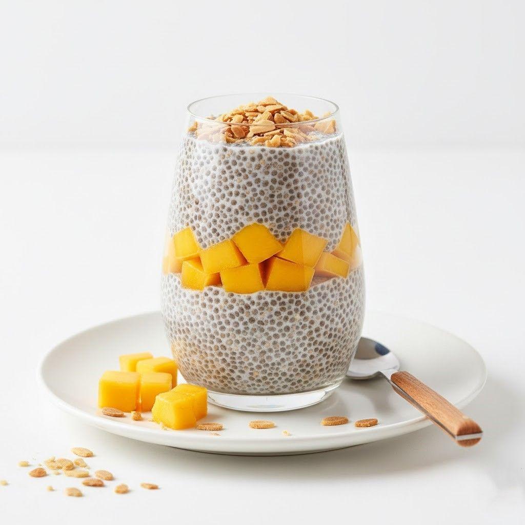 Chia Pudding With Fresh Mango