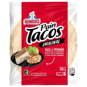 tacos original bimbo 240g x6pcs