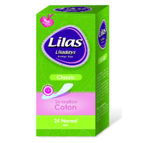 Protège-slip Sensation Coton Normal - Le Paquet De 24 Serviettes - Lilas (57)