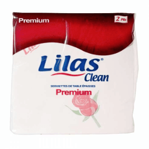 Serviettes De Table Lilas Blanc40x40cm-2pli 45pcs