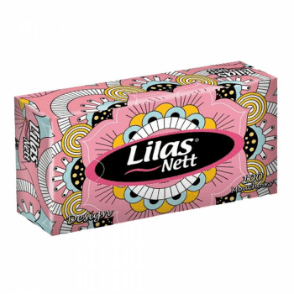 Distributeur De Mouchoirs Design Lilas 150 Pièces