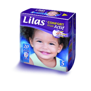 Couches Bébé Confort Max Actif - Taille 5 (15-25kg) - Le Paquet De 20 Couches - Lilas (13)