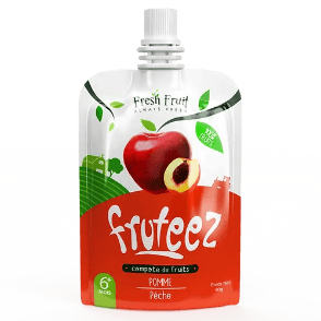 Compote Pomme Pêche Fruteez 90ml