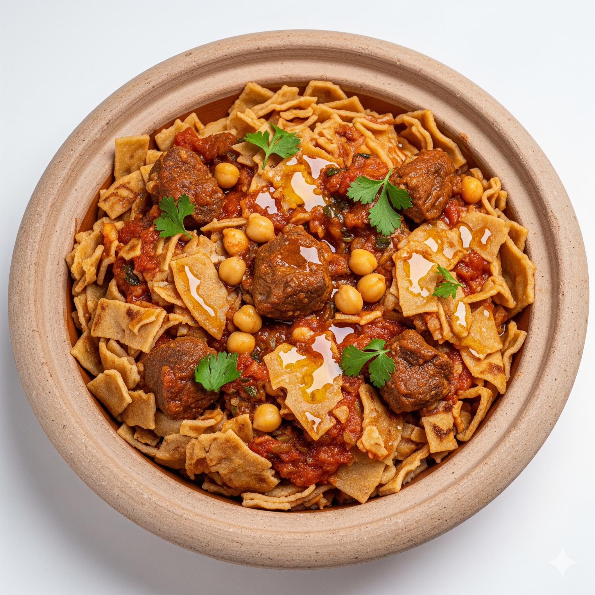 شخشوخة دفر باللحم بقري