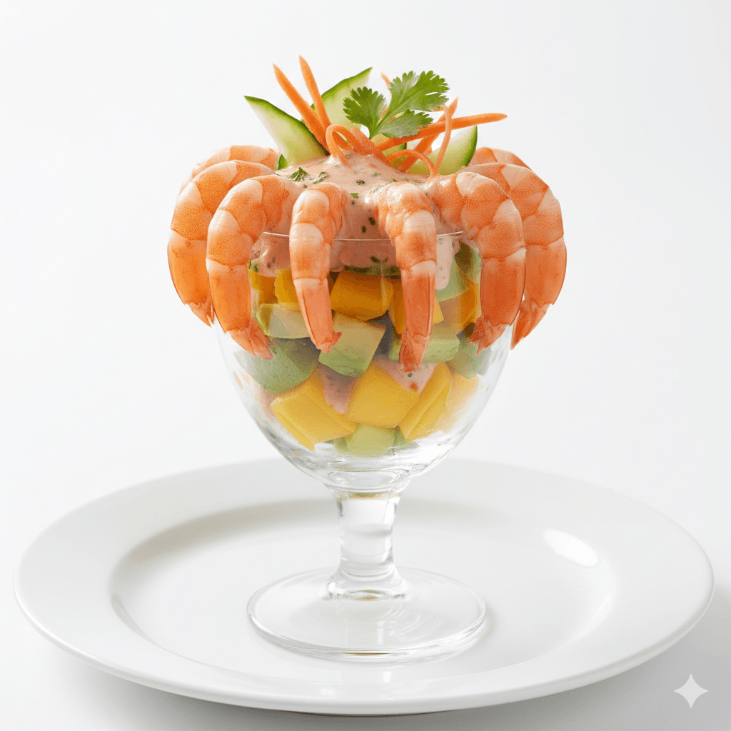 Cocktail Crevettes Mangue & Avocat