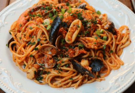 Spaghetti aux Fruits de Mer