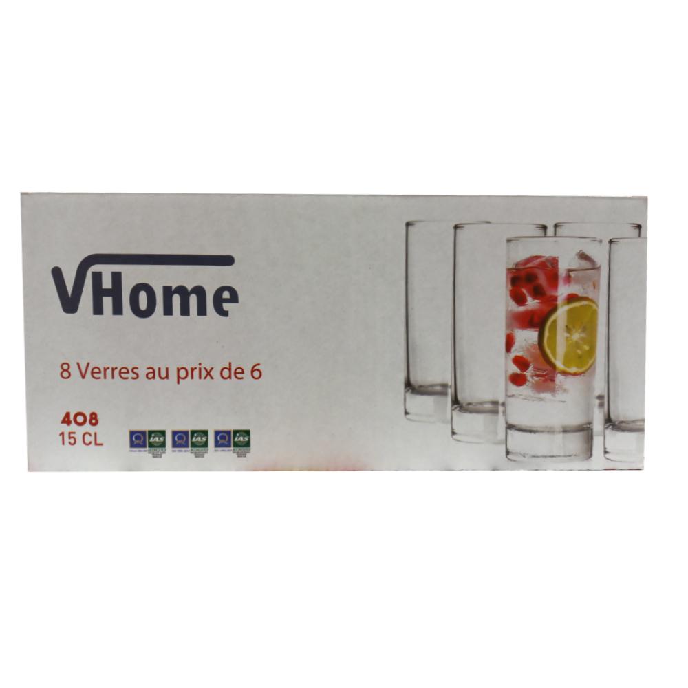 Verre à Thé Marrakech 15 cl 6 unités Plus 2 Gratuit