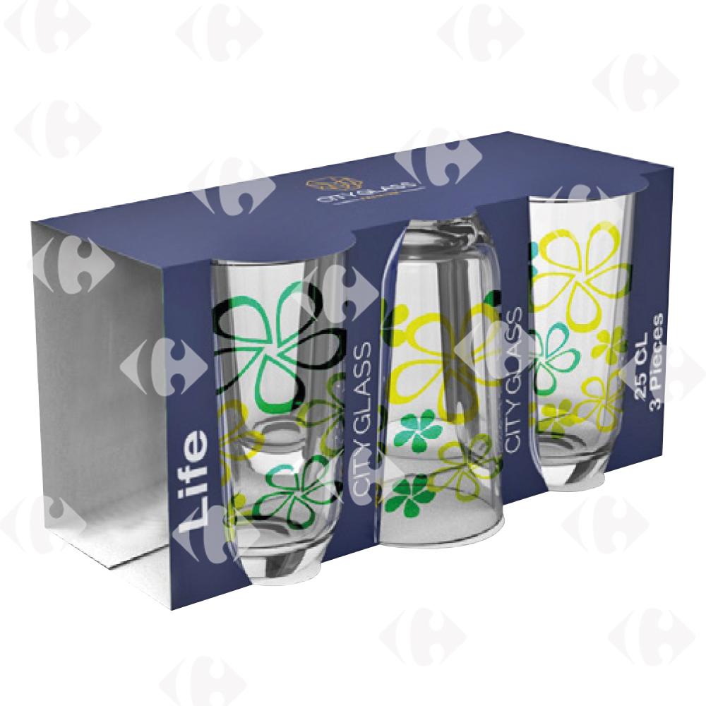 Verre à Jus Cityglass 25cl 3 pièces