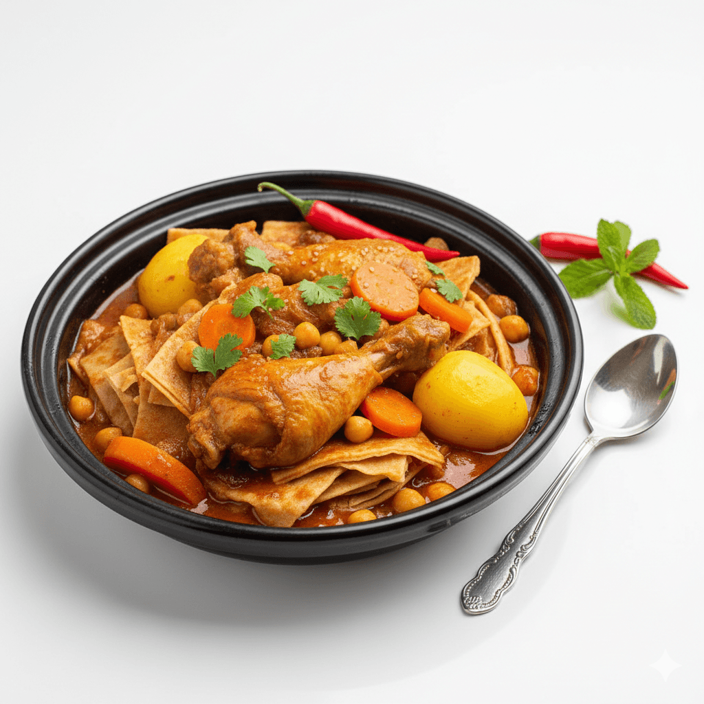 Plat Chekhchoukha Poulet