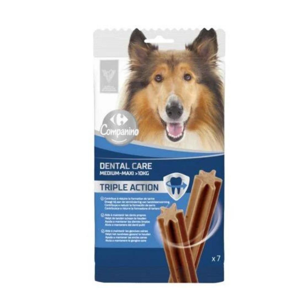 Récompense pour Chien Medium Sticks Dental Care Carrefour Companino 180g