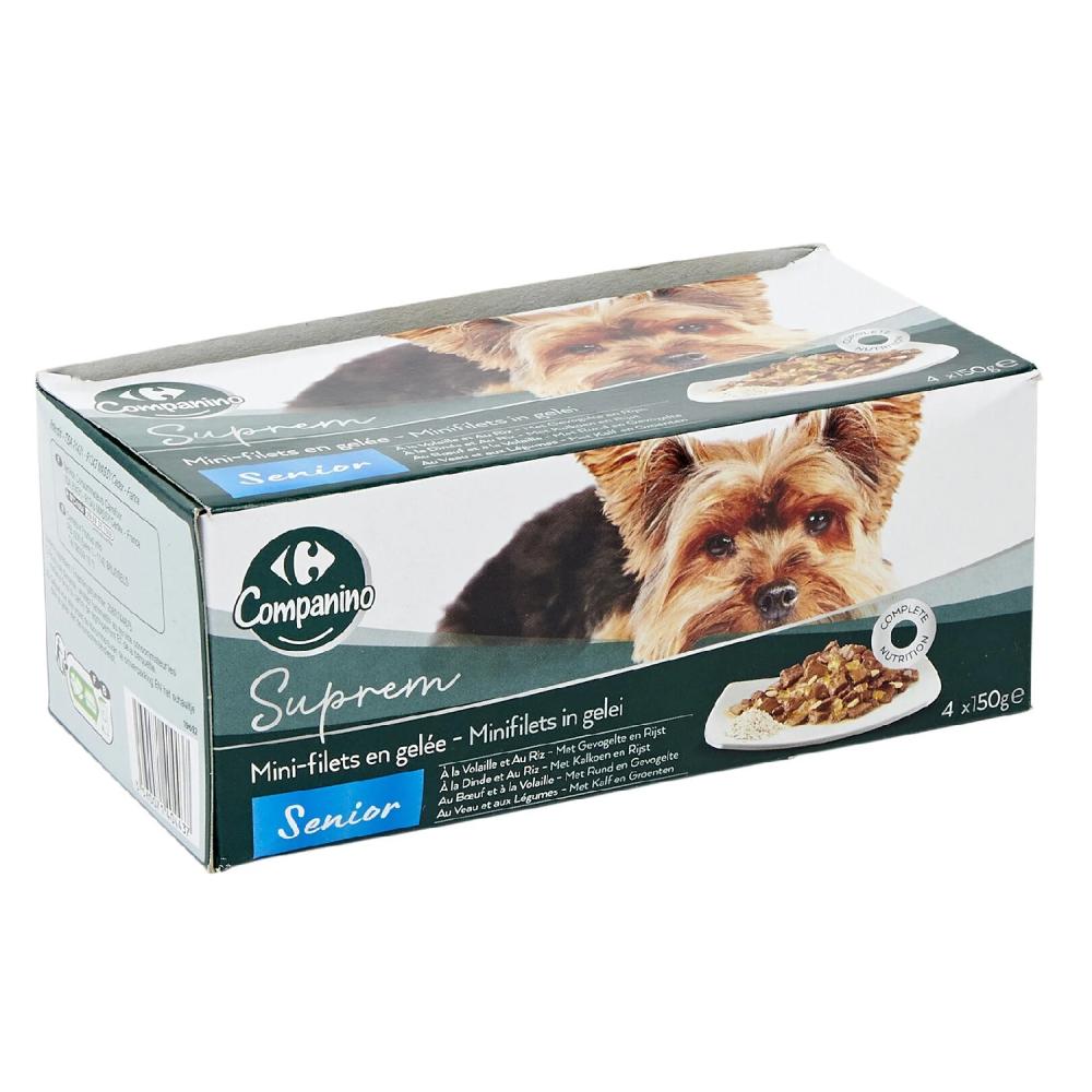 Patée pour Chien Senior Carrefour Companino 4x150g