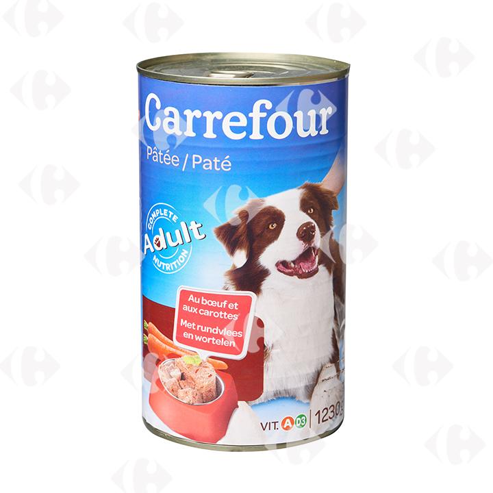 Pâtée pour Chien au Bœuf et aux Carottes Carrefour 1,23kg