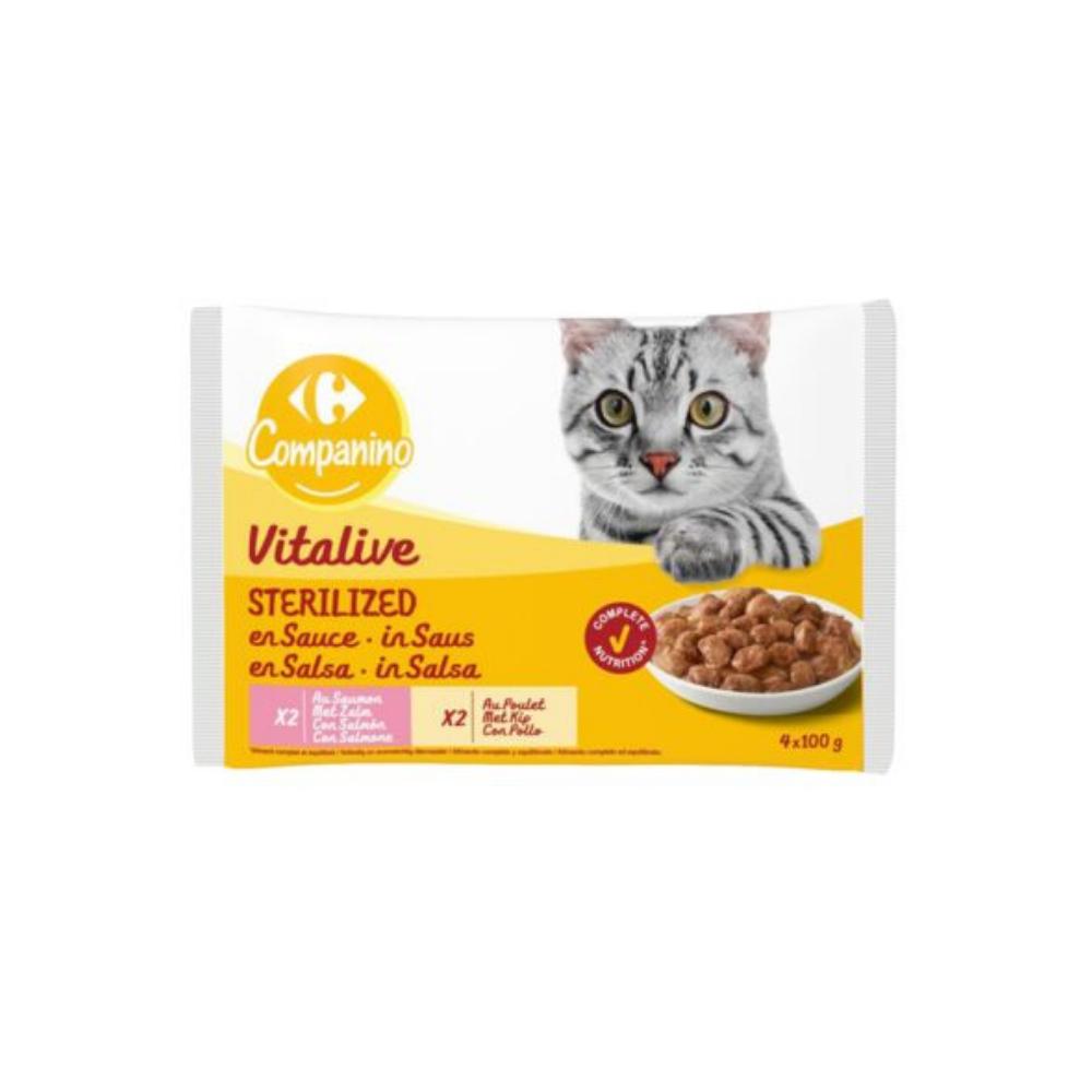 Pâtée Pour Chat Carrefour Companino 4x100g