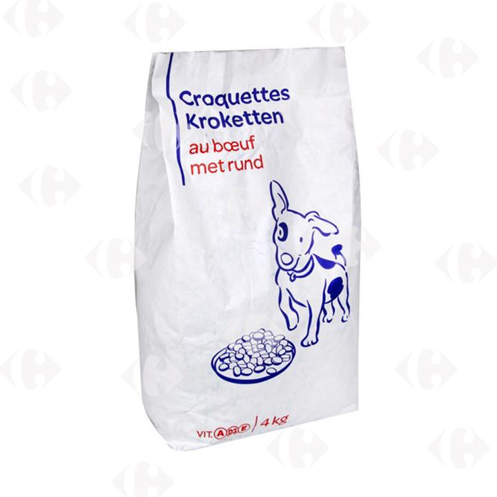 Croquettes au Bœuf pour Chiens Carrefour Blanc 4kg