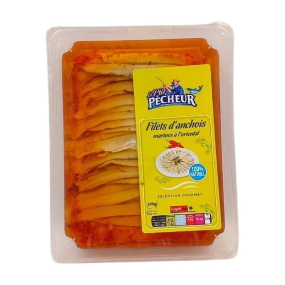 Anchois à L'Orientale Le Petit Pêcheur 120g.