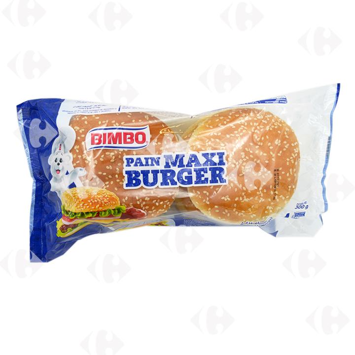 Pain Maxiburger Bimbo 4 pièces 300g