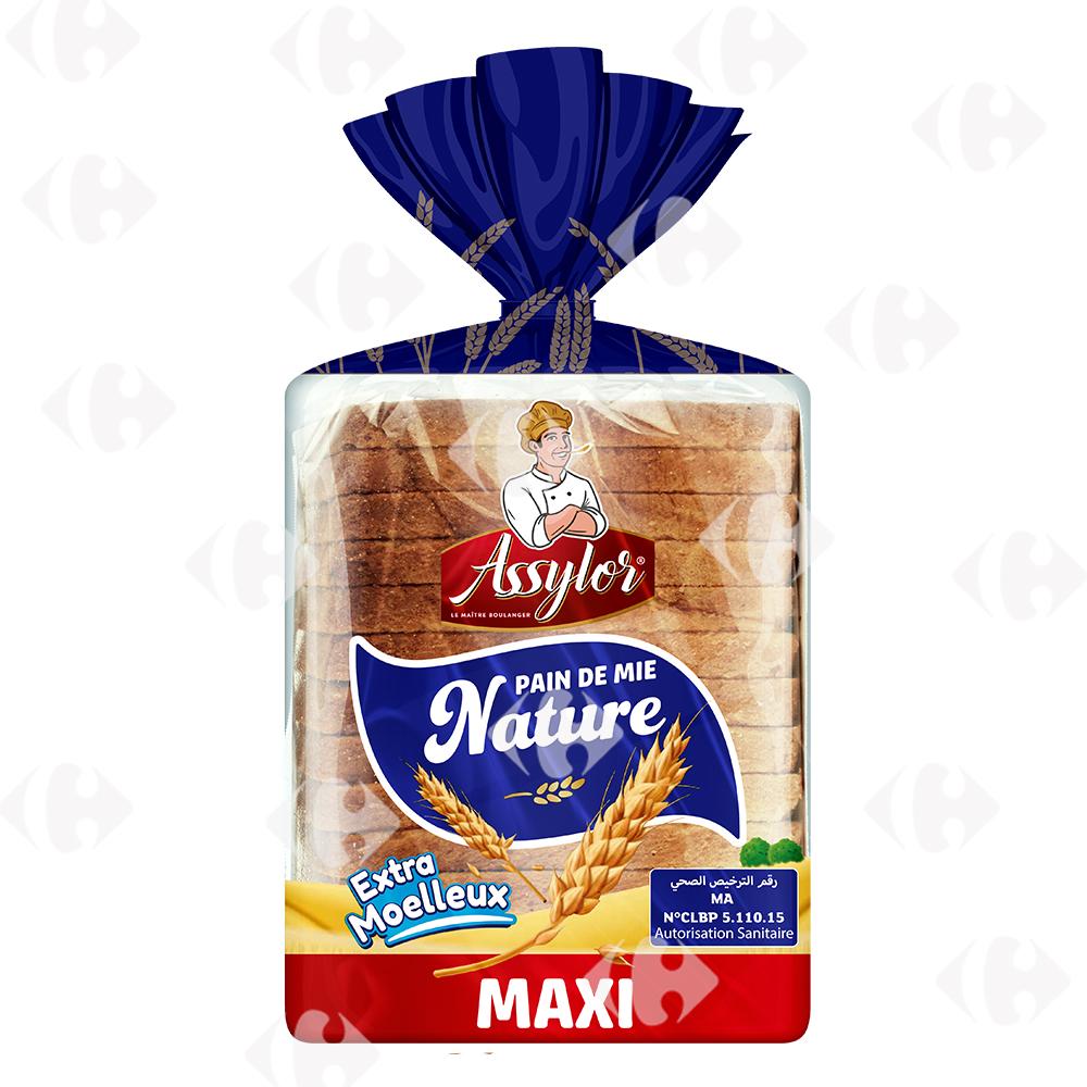 Pain de Mie Familial nature Assylor 15 tranches 520g.