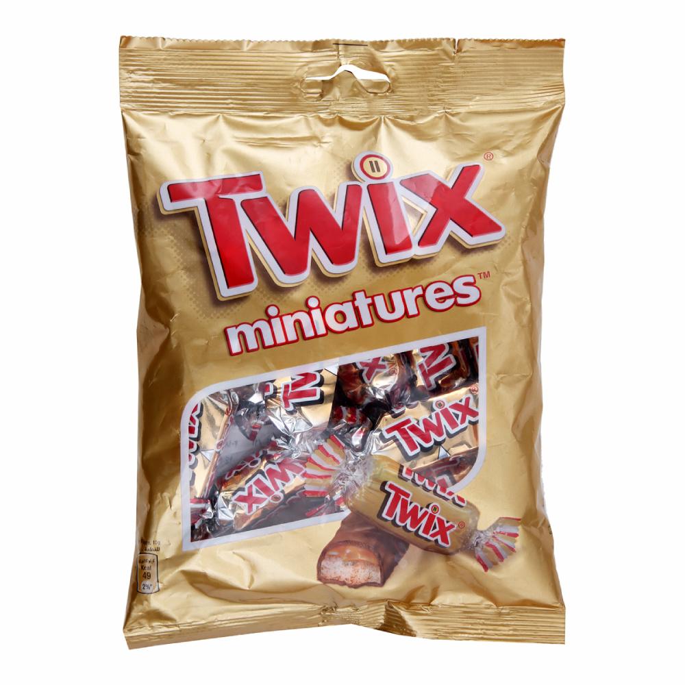 Mini Barres Chocolatées Twix 150g