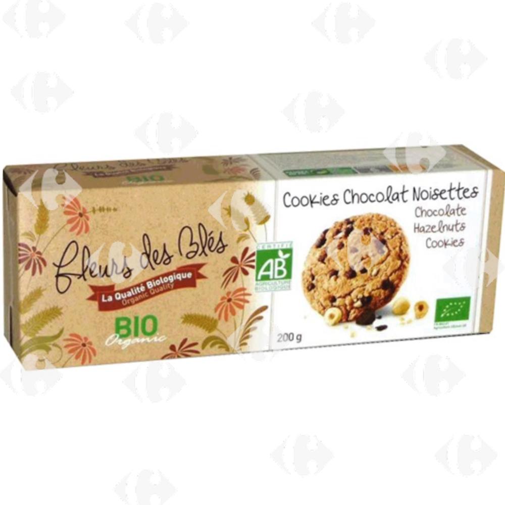 Cookies Pépites de Chocolat et Noisette Fleurs des Blés 200g