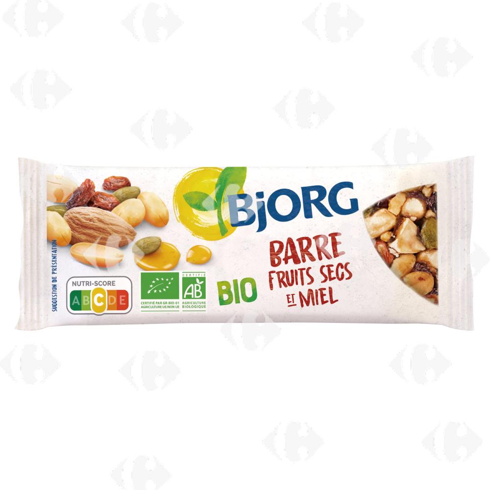 Barre de Fruits Secs et Miel Bio Bjorg 25g