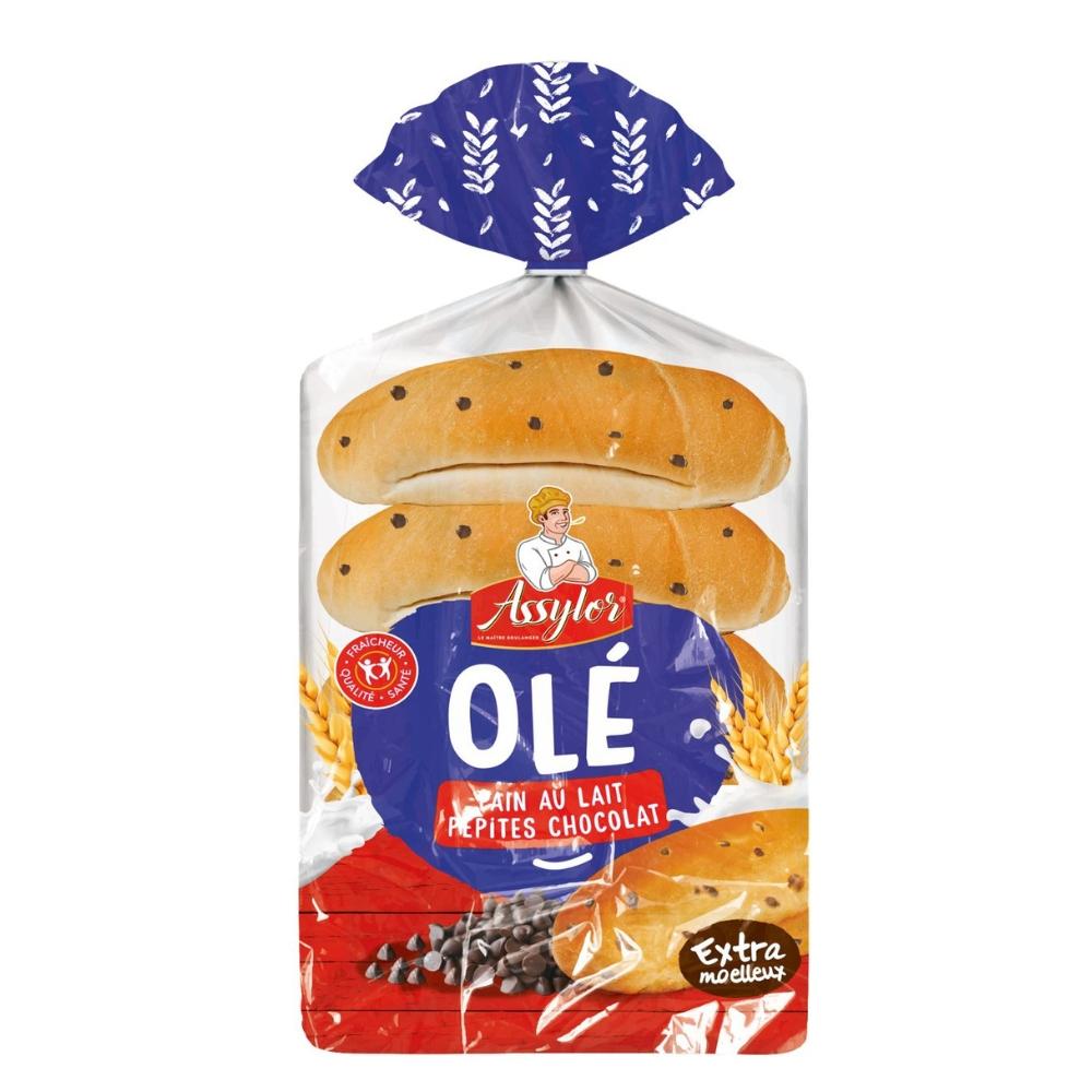 Pain au Lait et aux Pépites de Chocolat Assylor 245g 5 unités