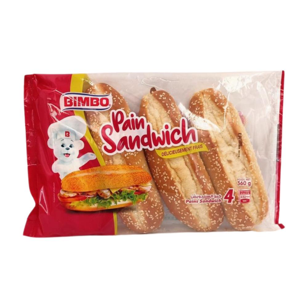 Pain Sandwich Bimbo 360g 4 unités.