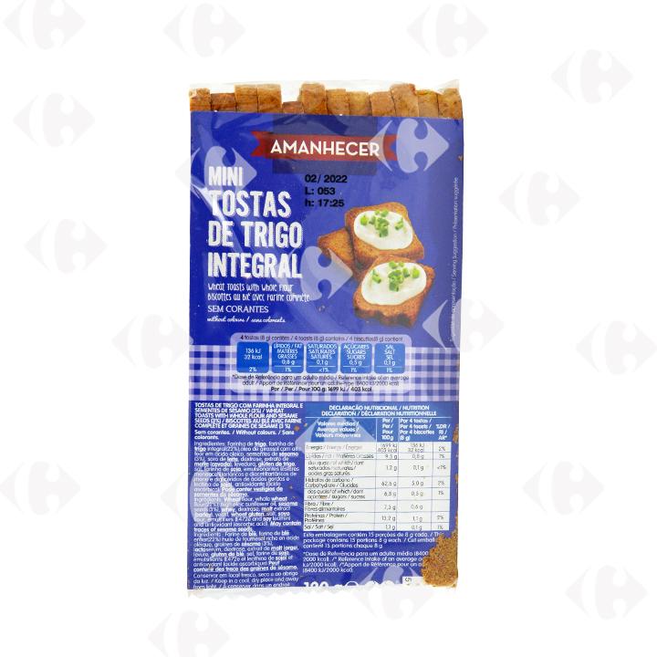 Mini Toasts Complets Amanhecer 120g.