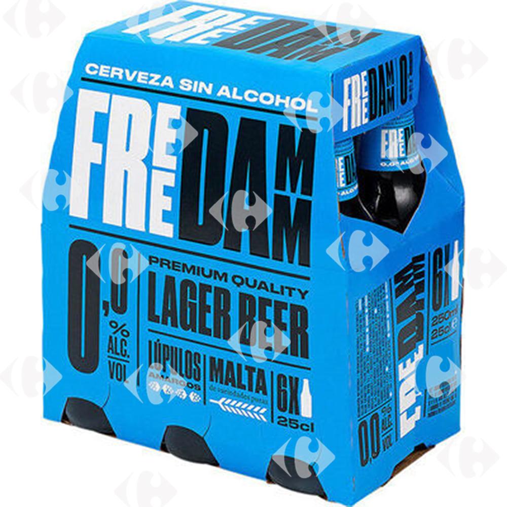 Pack de 6 Bières sans Alcool Estrella Damm 25cl.