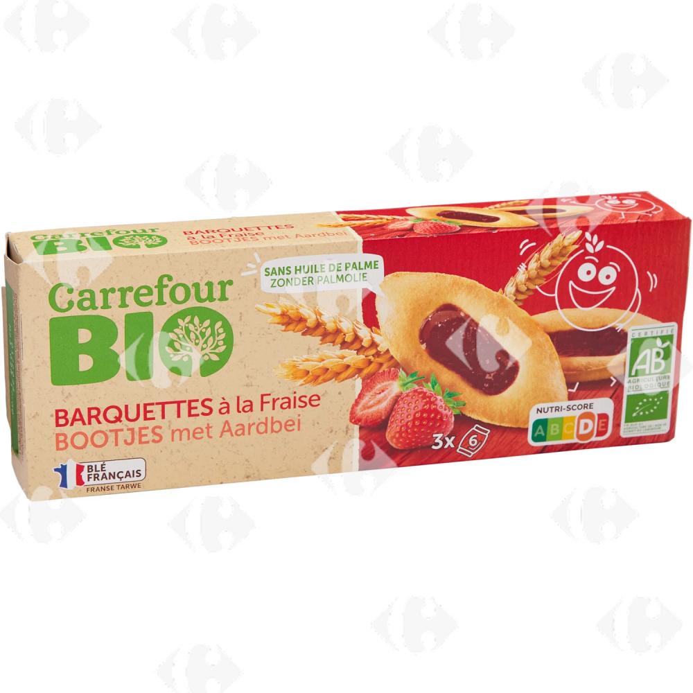 Barquettes à la Fraise Carrefour Bio 120g