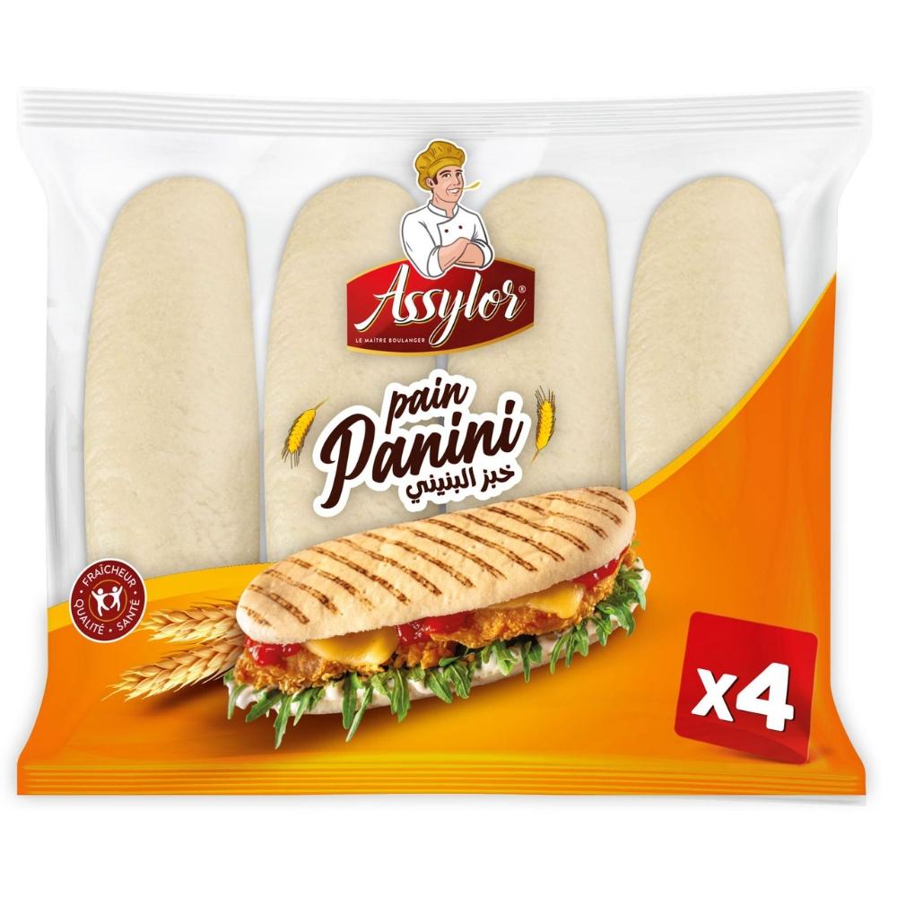 Pain Panini Assylor 4 pièces 350g