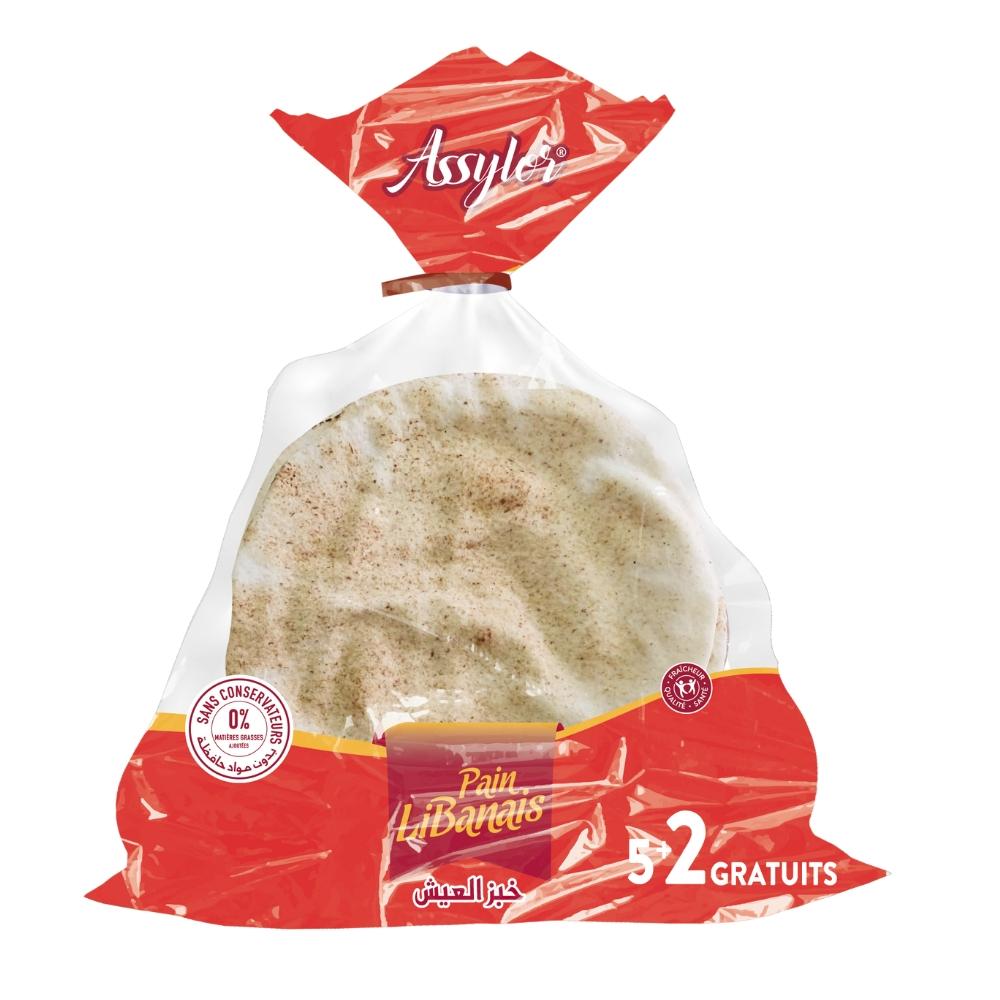 Pain Libanais Assylor 20cm 7 pièces 300g
