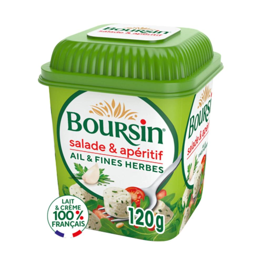 Fromage pour Salade à l'Ail & aux Fines Herbes Boursin 120g.