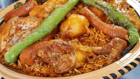 شربة مفورة بالخضرة و الدجاج