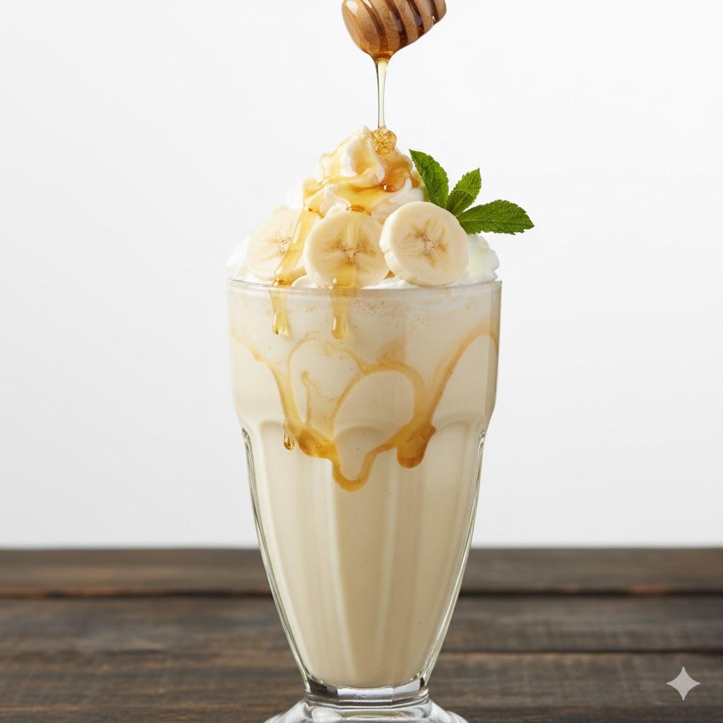 Milkshake Banane - miel