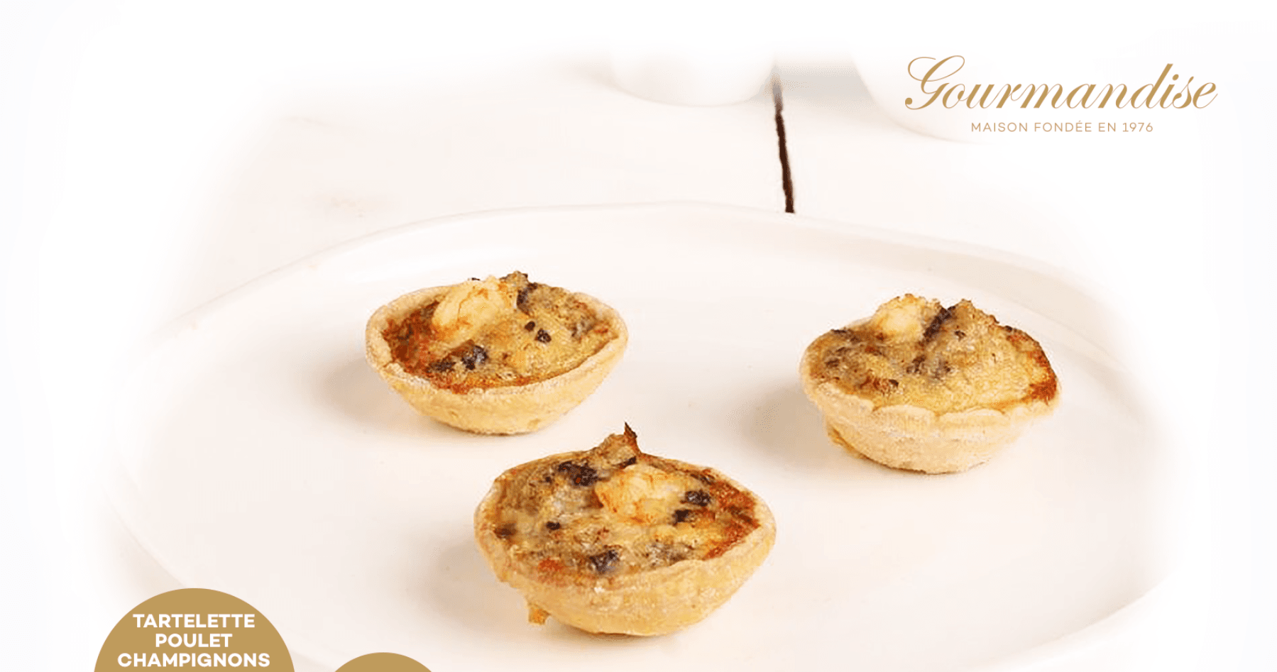 Tartelette poulet champignons