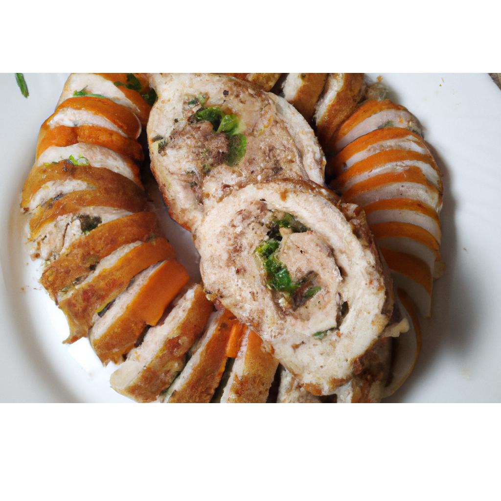 Plat Roulé d'Escalope au Fromage