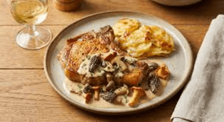 Filet de Veau Champignon à La Crème