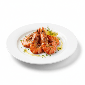 Crevettes Sautées à L’ail