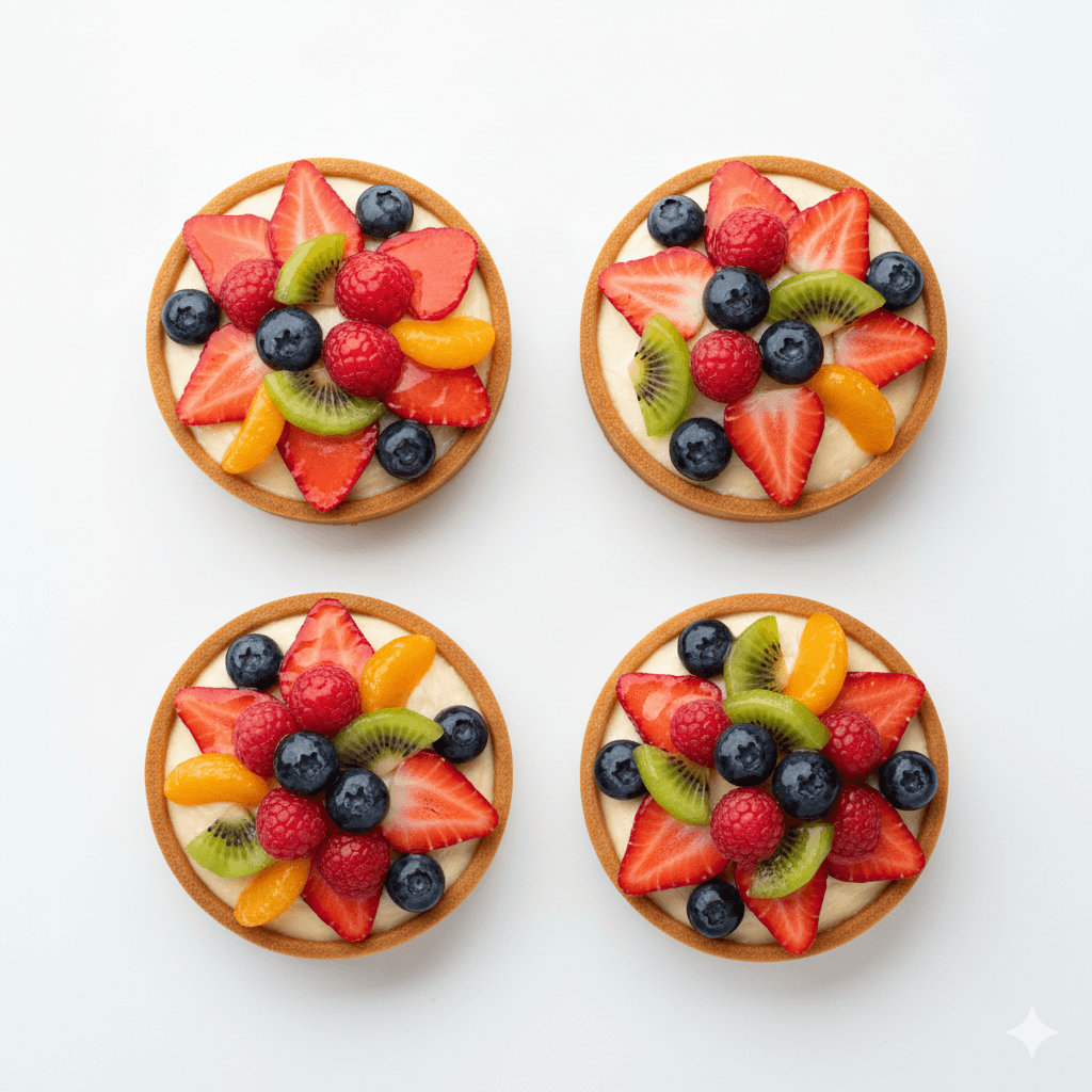 Tartelettesau Fruits 4Pc