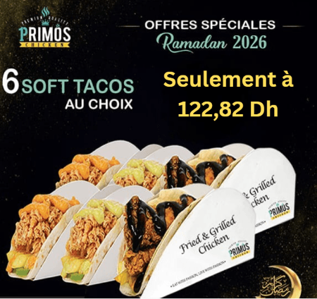 6 SOFT TACOS AU CHOIX